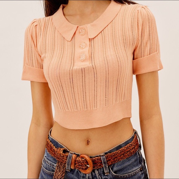 For Love & Lemons Phoebe Knit Polo - Picture 4 of 11